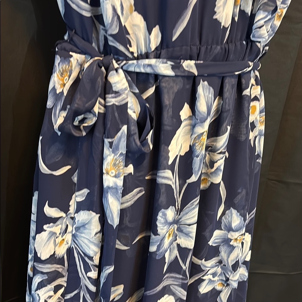 Lane Bryant Blue and White Floral Sundress - Picture 11 of 13